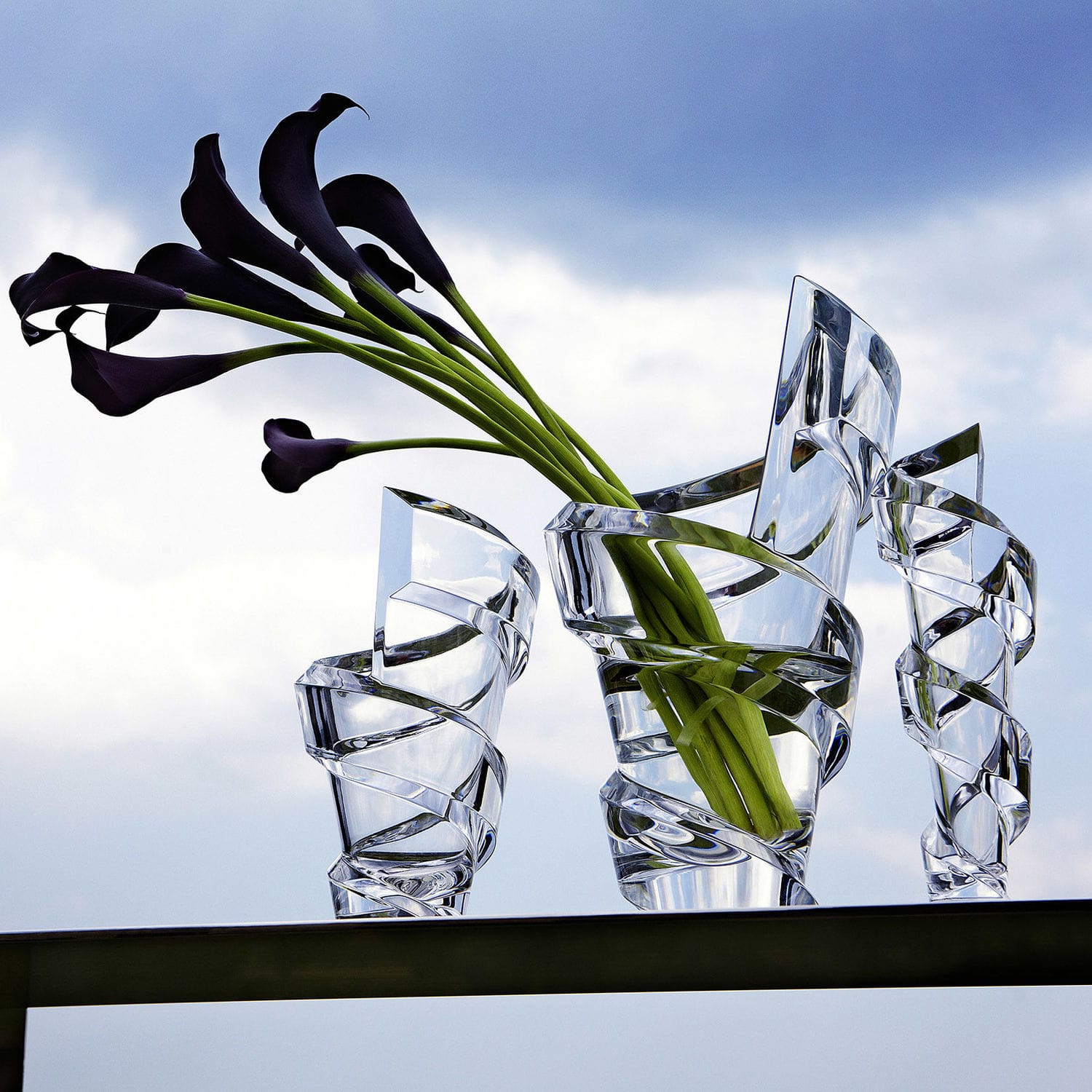 Baccarat Vase Spirale バカラ スパイラル Original design vase - SPIRALE - Baccarat - crystal