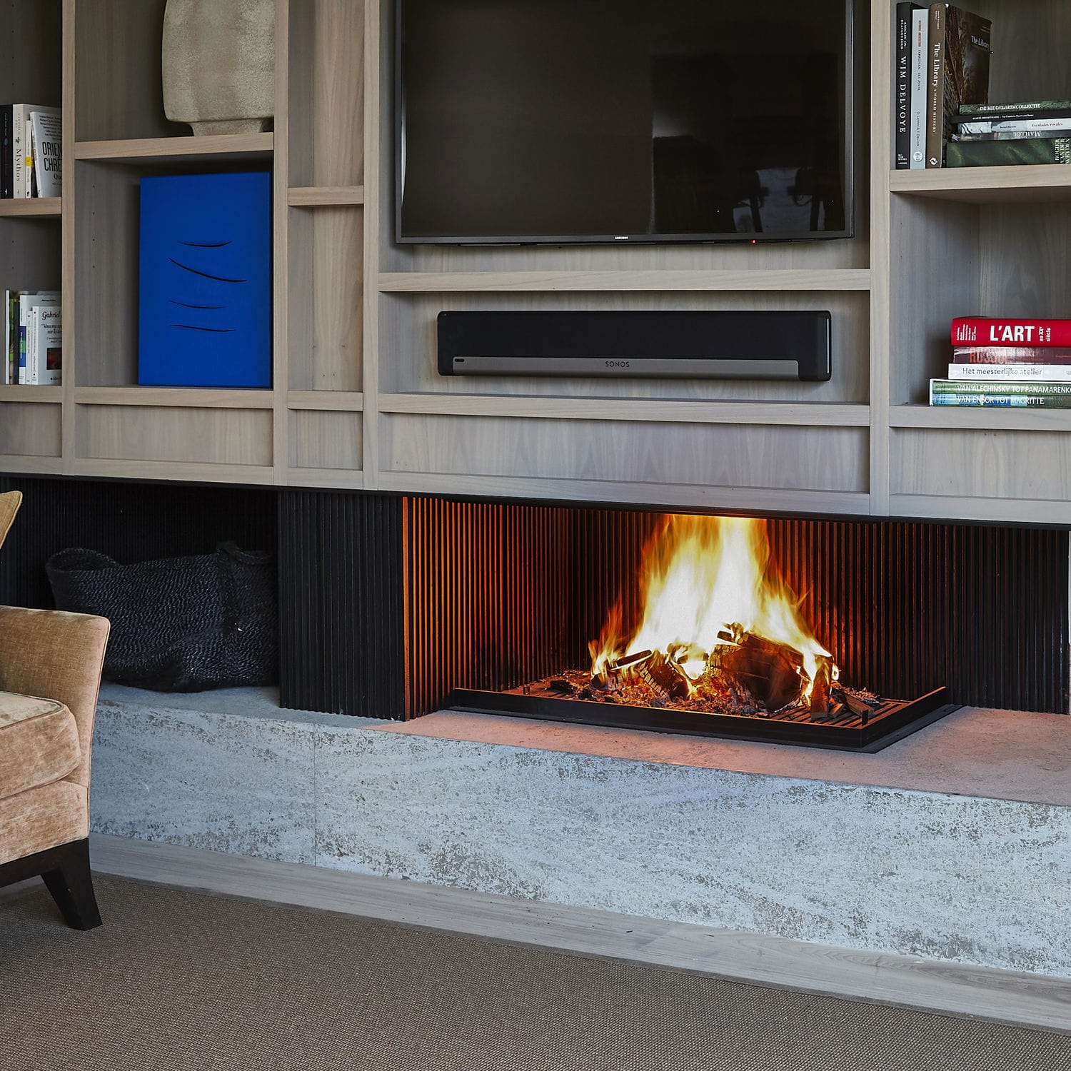Metalfire Wood-burning fireplace - UNIVERSAL - Metalfire Architectural fireplaces ...