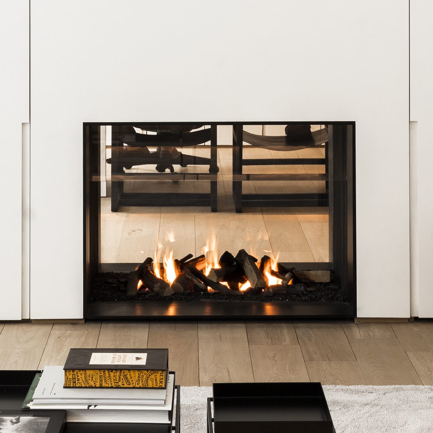 Gas fireplace - URBAN GAS 13 - Metalfire Architectural fireplaces