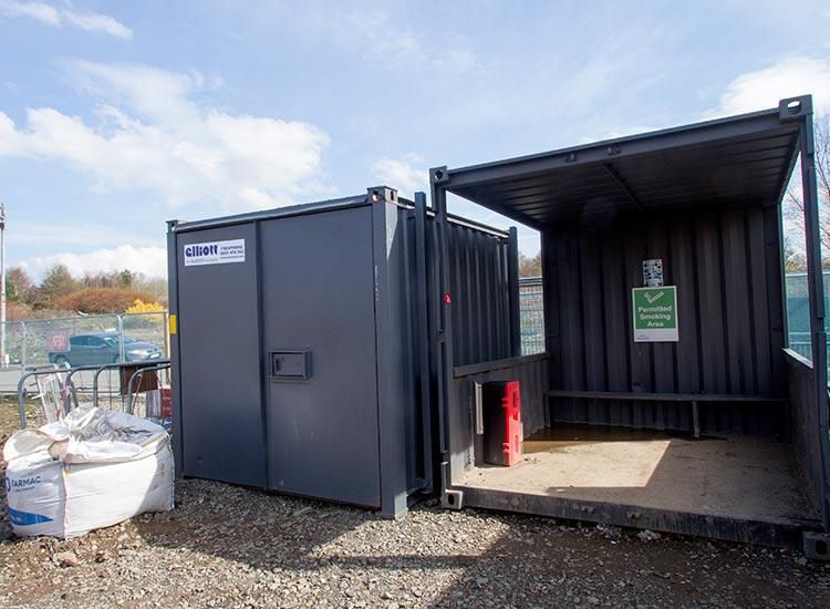 Smoking cabin SHELTER Algeco