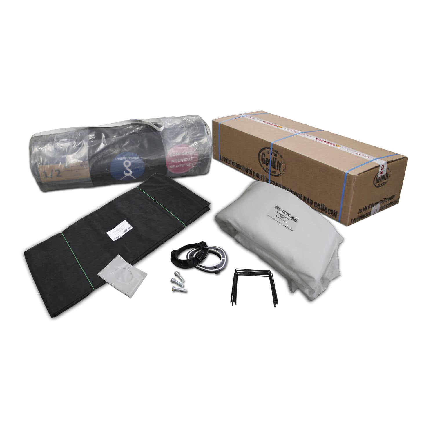 Lowdensity polyethylene (LDPE) waterproofing kit GEOKIT® Flexirub PVC / drained / for
