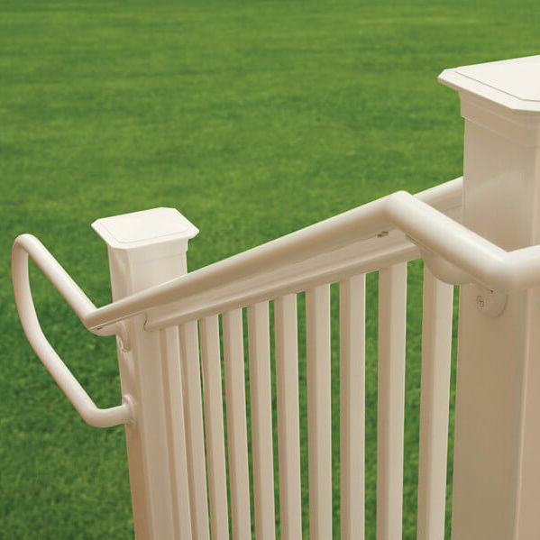 PVC railing ADA HANDRAIL AZEK Building Products with bars
