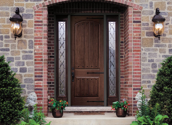 Entry Door Swing Fiberglass Security Architect Series