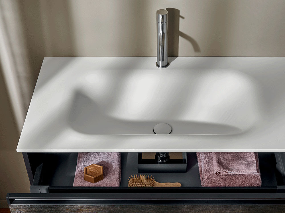 Integrated washbasin - SOFT - F.lli Stocco s.r.l. - Corian® / high ...