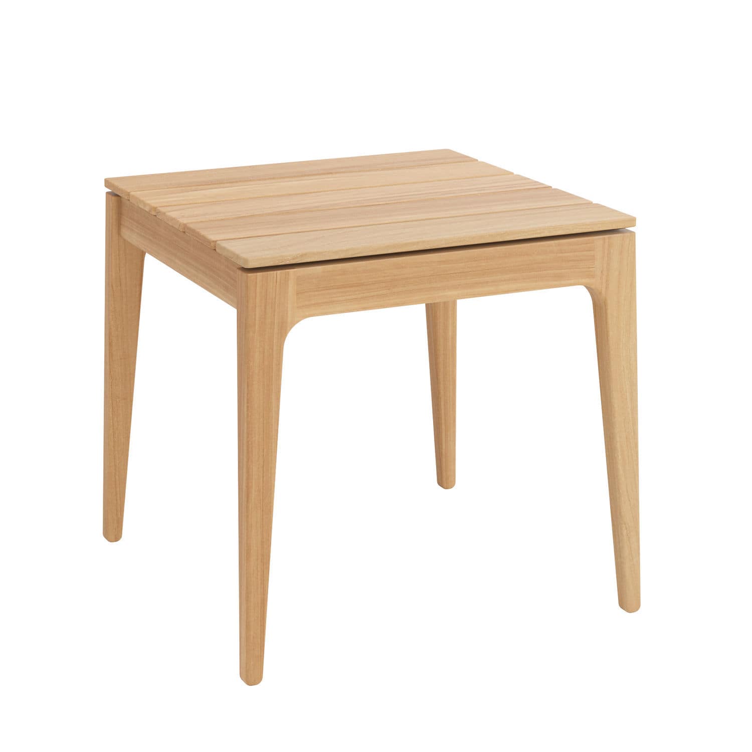 Contemporary side table NEWHAVEN Garpa teak / wooden base