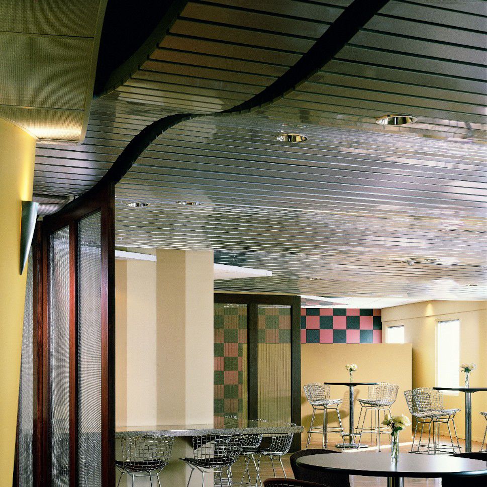 Aluminum Suspended Ceiling Panel Insulating Wood Effect