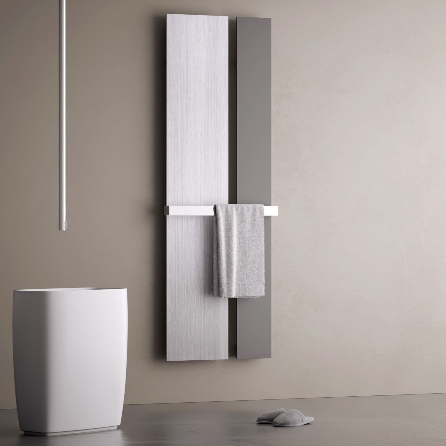 Hot water towel radiator - DUAL - Hotech Design - electric / 751 w ...