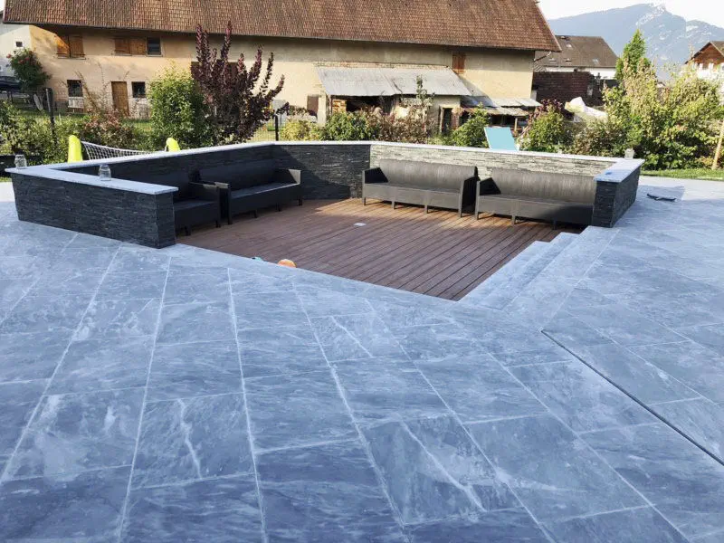 Marble paver - BLUE OF THE NIL - CREA STONE - outdoor