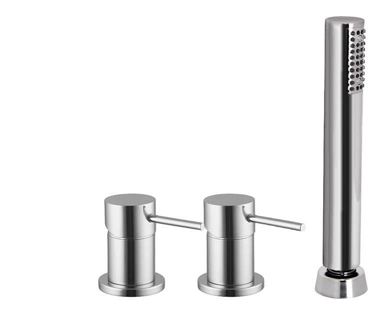 Doublehandle bathtub mixer tap F3044/1 Fima Carlo Frattini deck