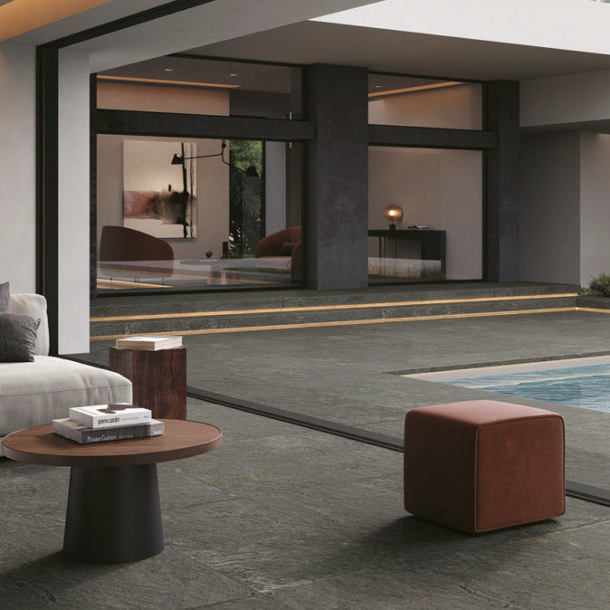 Ceramic tile - GRAPHITE - Novoceram sas - natural stone / matte / interior