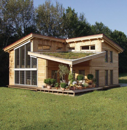 Prefab House Individual Contemporary Larch Single Family