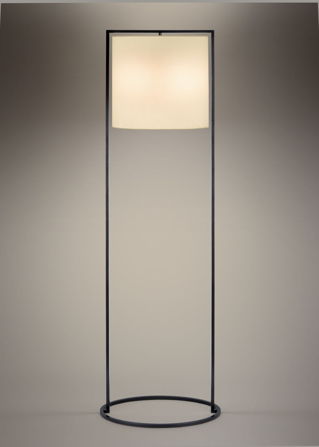 Floor Standing Lamp Contemporary Frosted Glass Steeman
