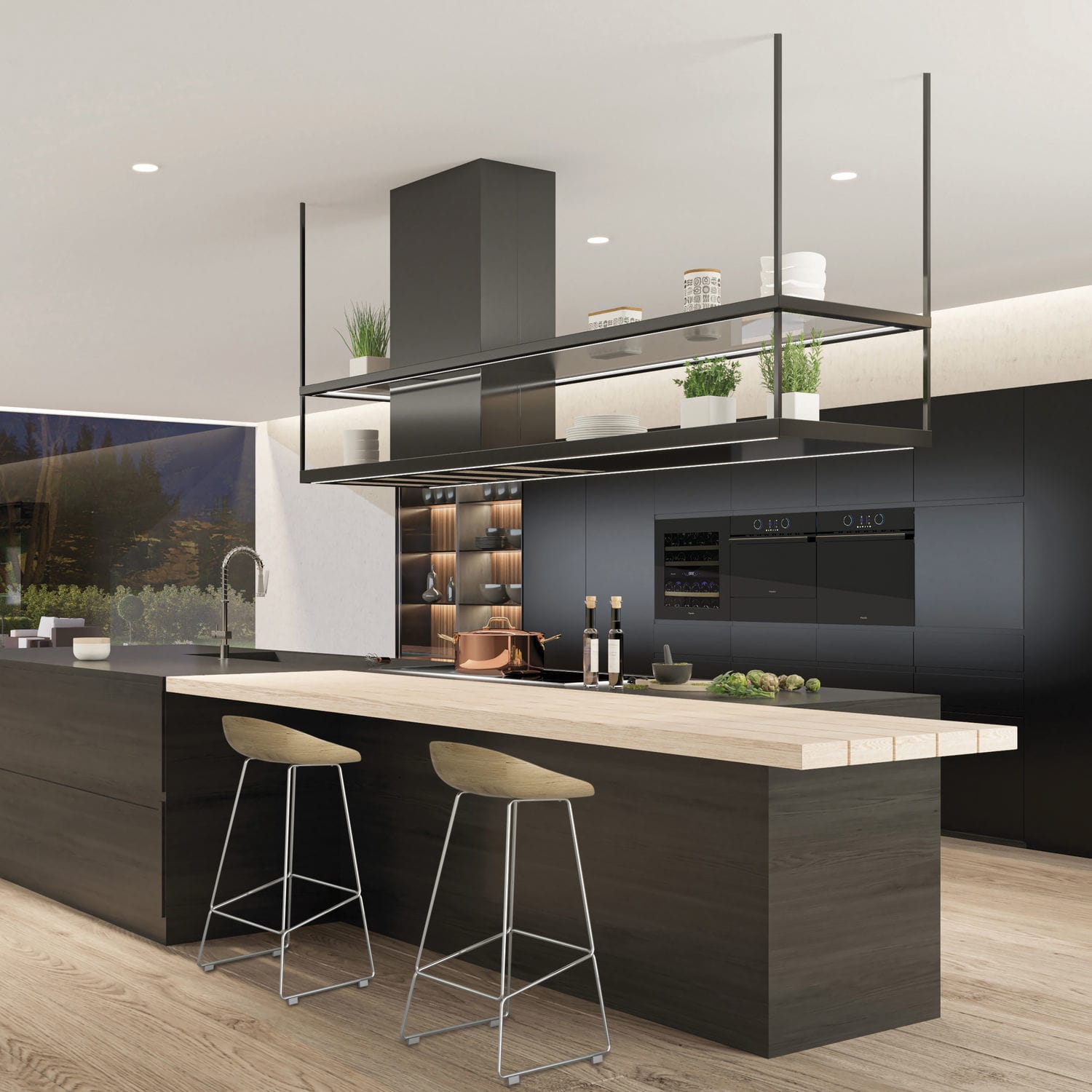 Island range hood - I-898 by Pando - Pando Integral Cooking