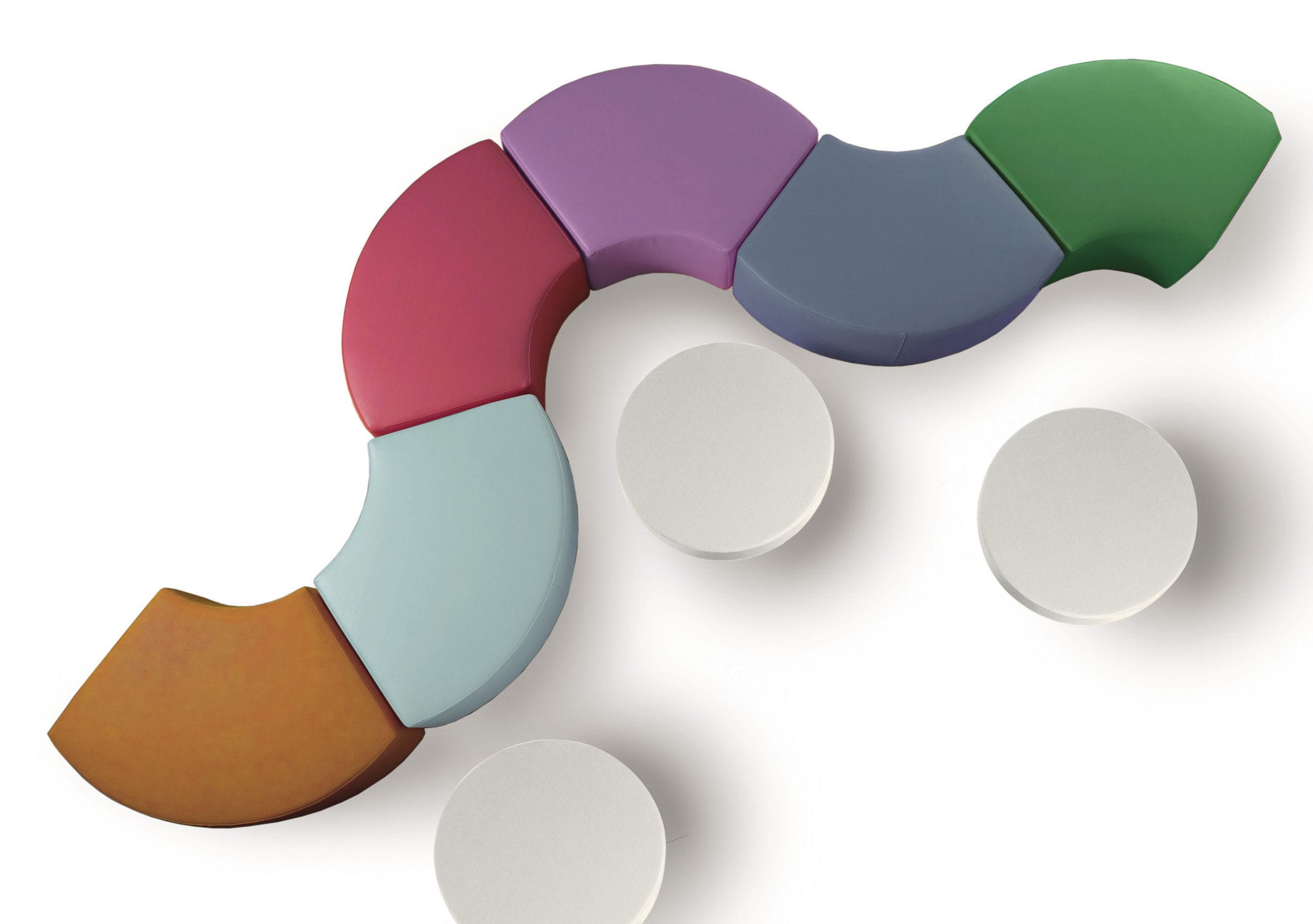 Modular upholstered bench - DAISY - INVENTA contract - contemporary ...