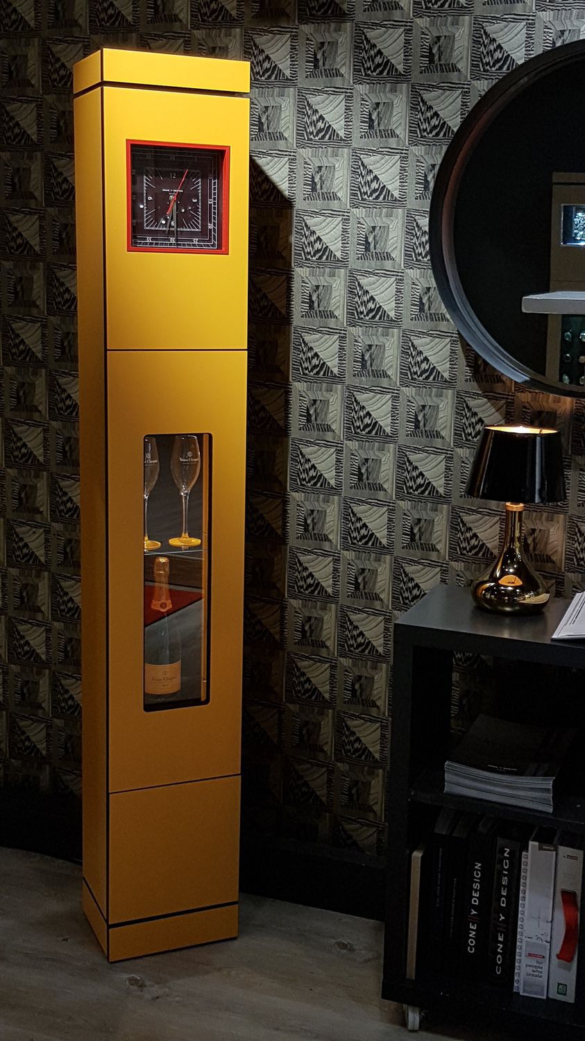 Bar Cabinet With Integrated Clock Commercial Original Design Bar Cabinet With Integrated Clock