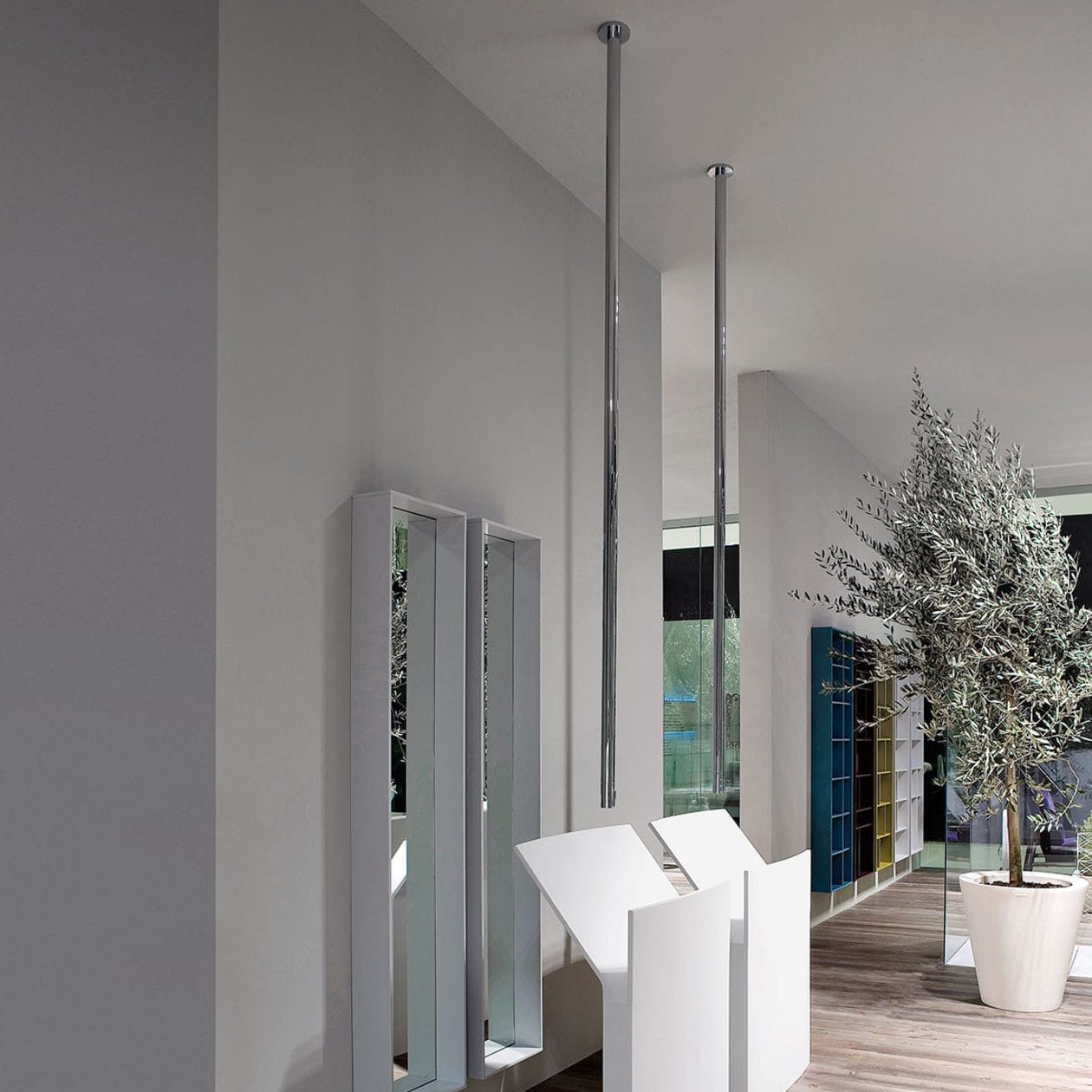 Washbasin mixer tap BIKAPPA ANTONIO LUPI ceiling / chromed metal