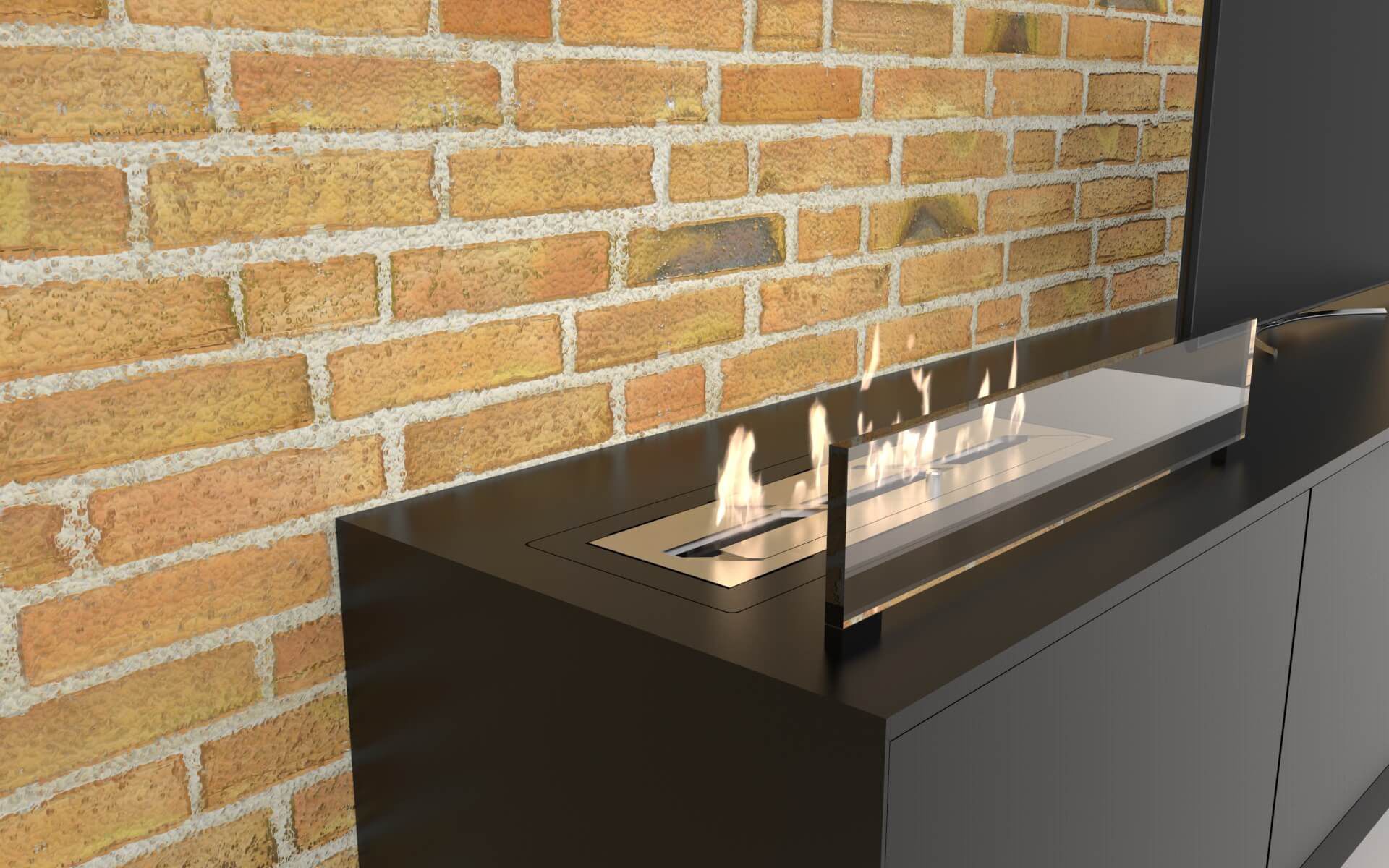 Bioethanol Fireplace Contemporary Open Hearth 3 Sided Clic Bioethanol Fireplace Contemporary Open Hearth 3 Sided Clic Decoflame