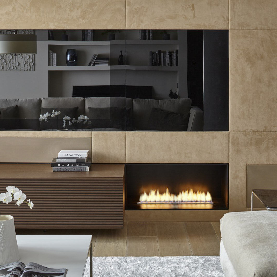 Rectangular Bioethanol Burner Contemporary Bespoke Denver E