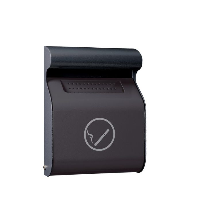 Wallmounted ashtray H0593061 HEXOTOL galvanized steel / outdoor