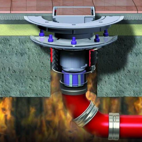 Cast Iron Floor Drain Polymer For Showers Round Ecoguss