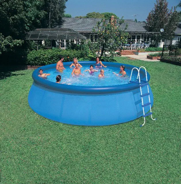 inflating intex pool