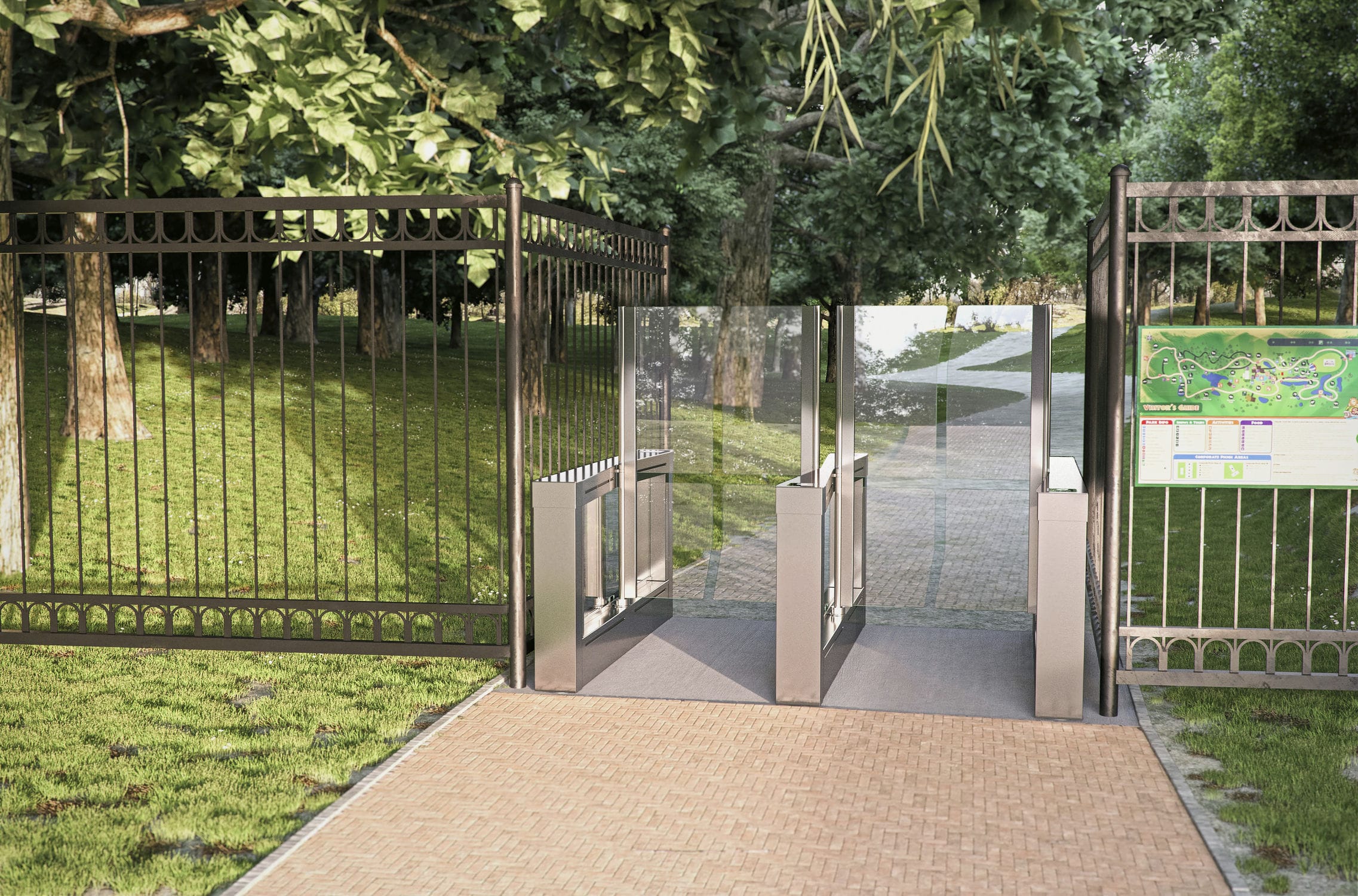 Access control speed gate - EASYGATE SPT BIKE OUTDOOR