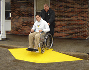 Handicapped access ramp - CURB CUT - Handi-Ramp - threshold