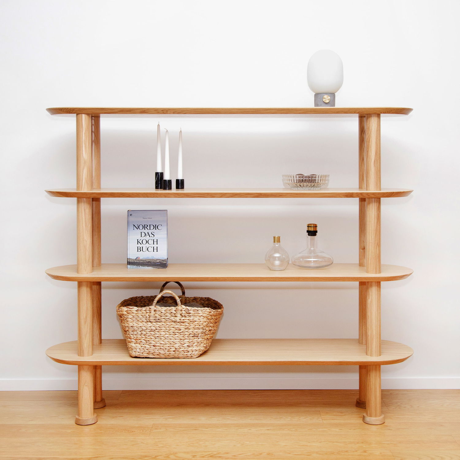 Shelf Basque Scandinavian design shelf - CRAFT BATON - Hans Hansen Furniture - oak