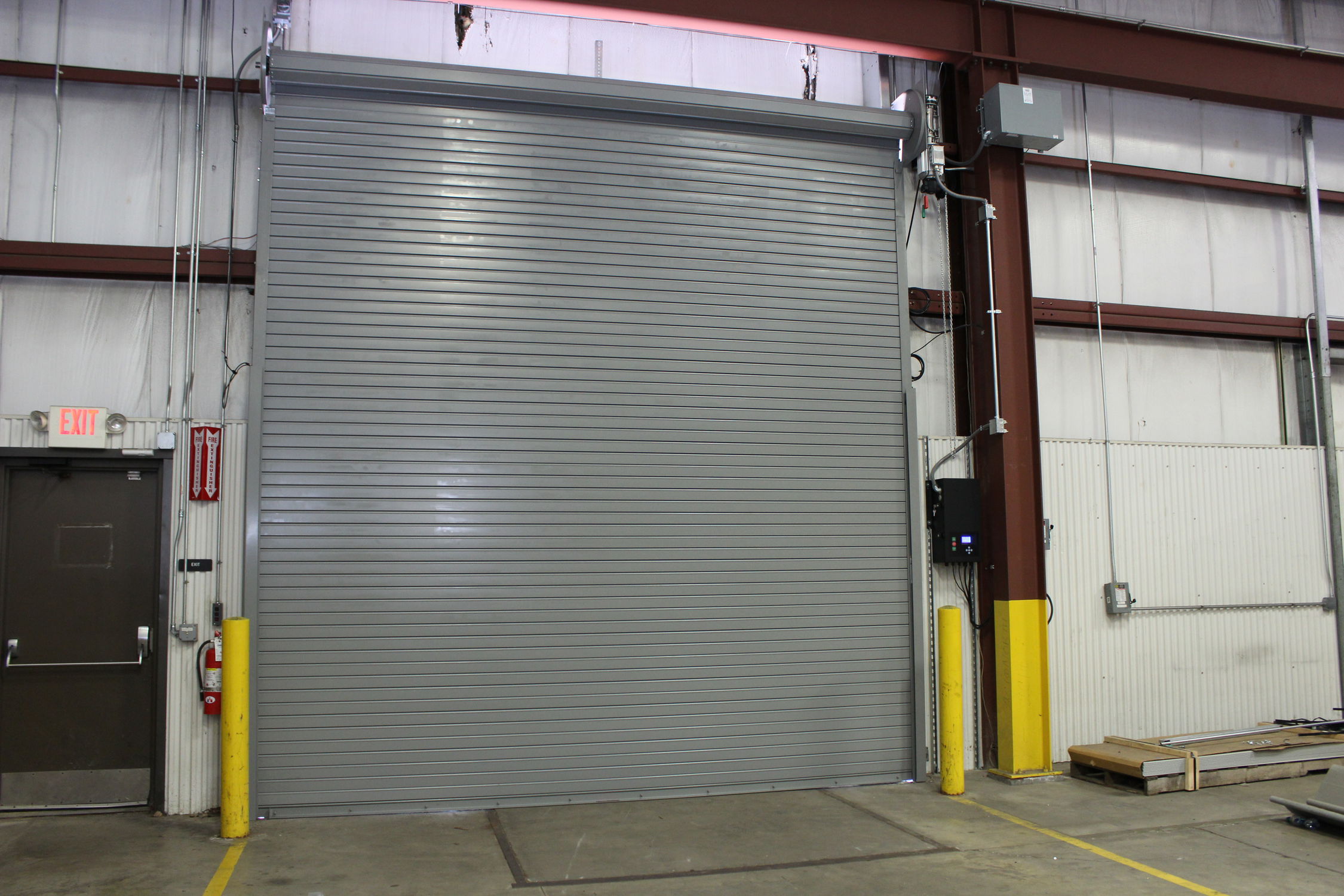 Roll Up Industrial Door Galvanized Steel Stainless Steel