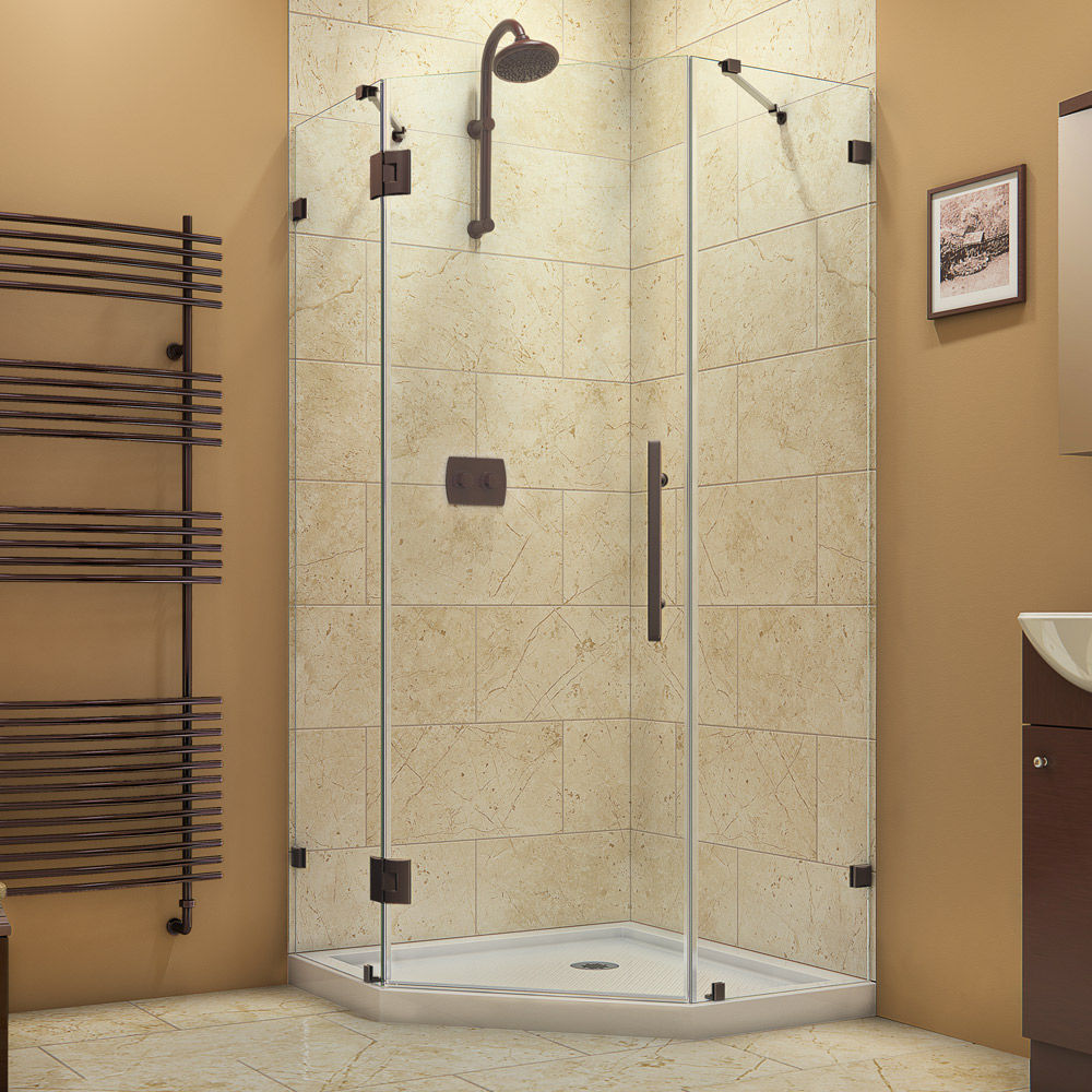 Swing shower screen PRISMLUX DreamLine corner / tempered glass