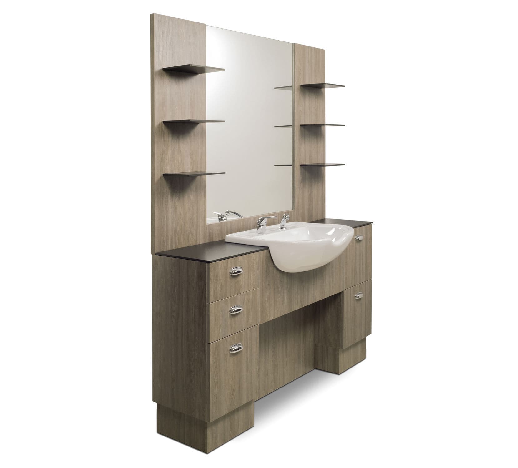 Contemporary dressing table SRV STATION Gamma & Bross laminate / for hairdressers / barber
