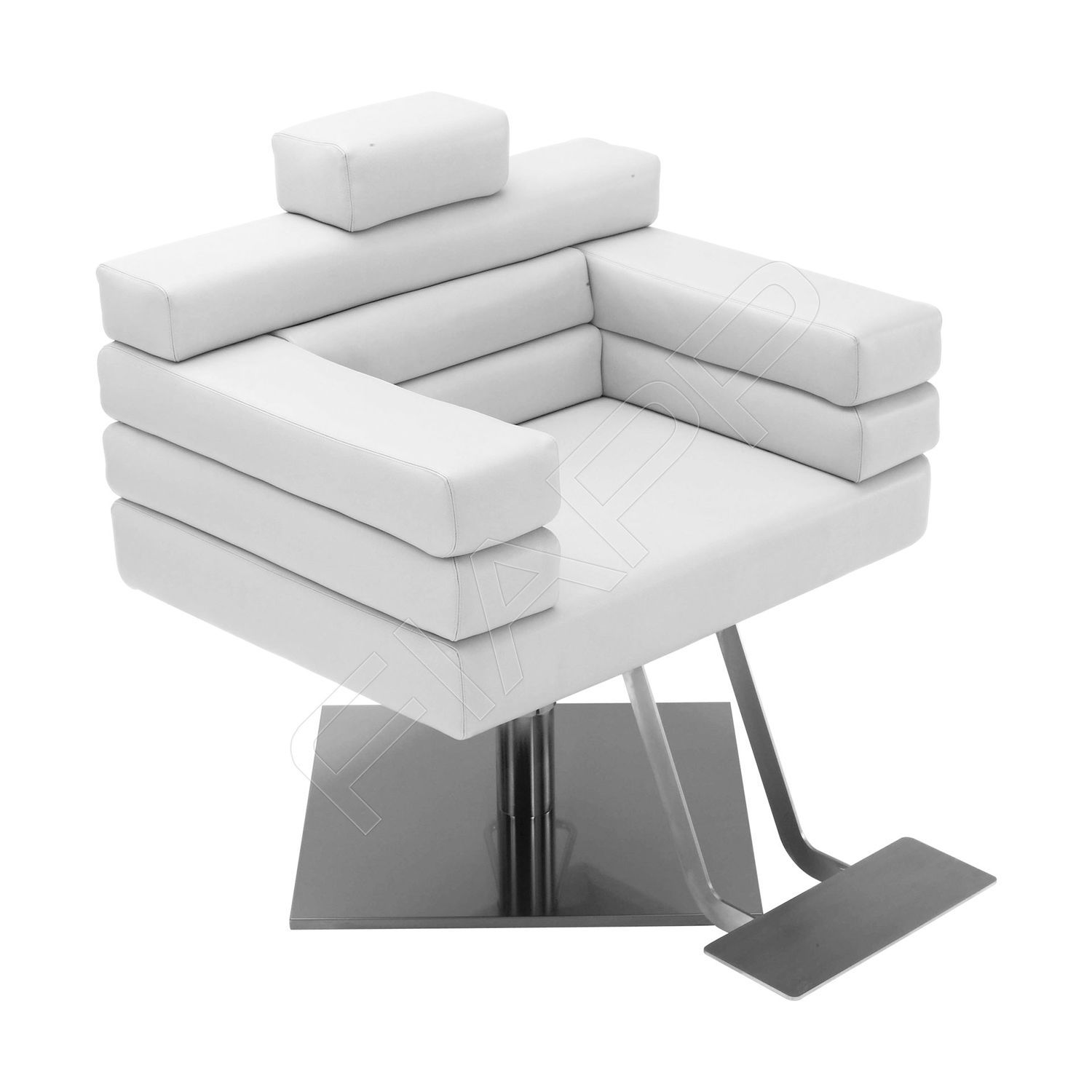 Leather beauty salon chair DIABLO 666R FIAPP with footrest