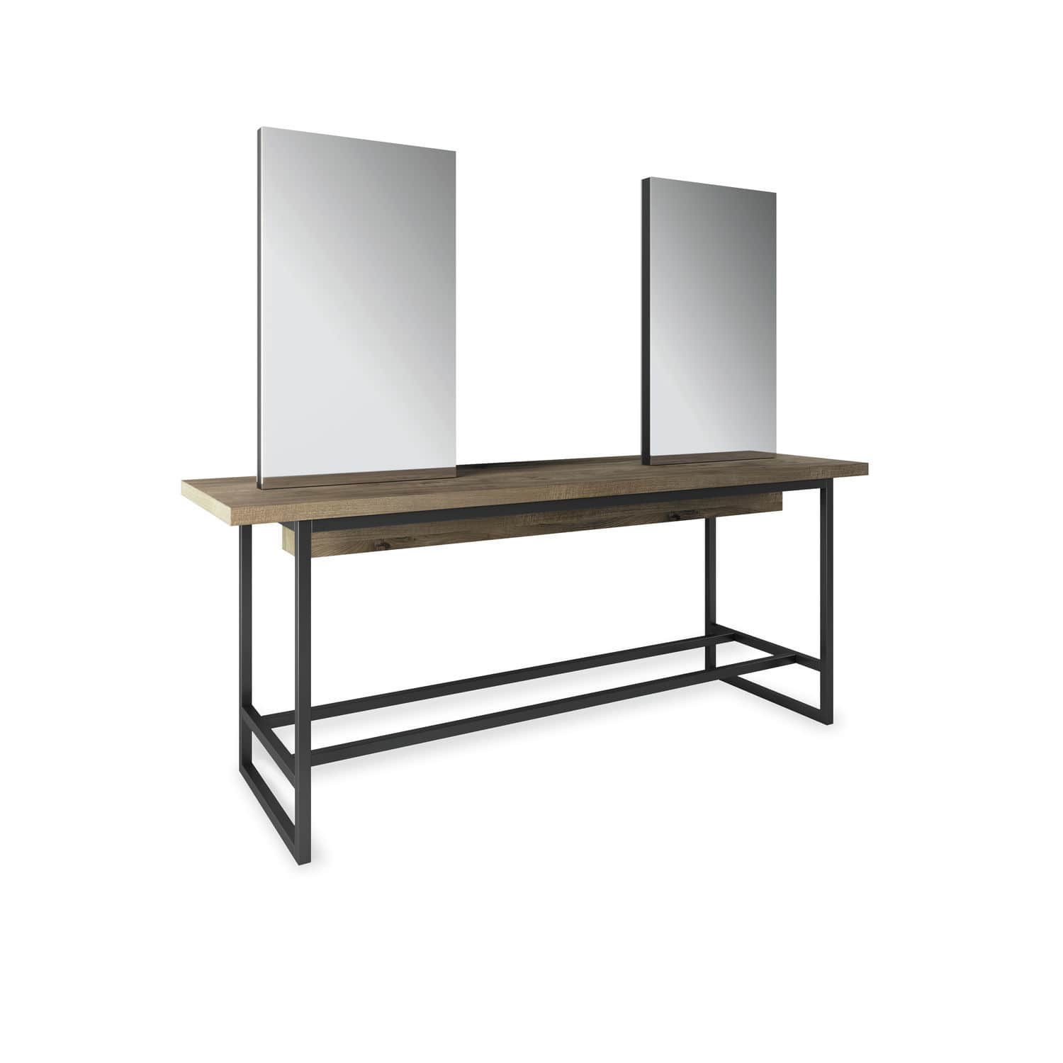 Industrial style dressing table INDUSTRIAL ISLAND VEZZOSI iron / laminate / for hairdressers