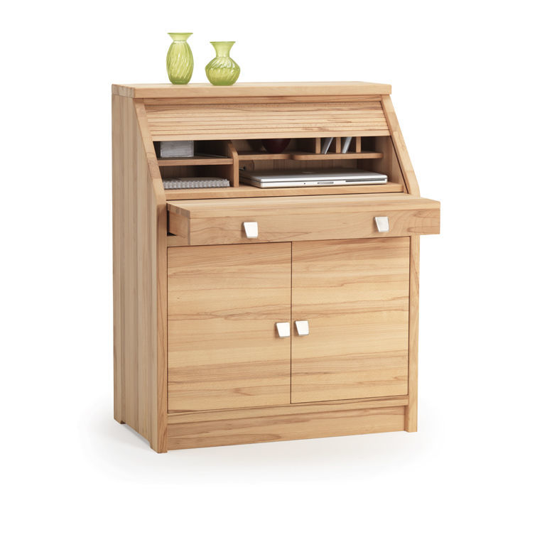 Traditional secretary desk - 5252K - dyrlund - teak / with storage ...