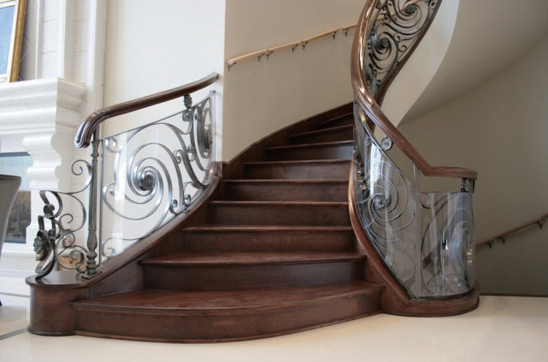 Wrought Iron Railing With Panels Indoor For Stairs Ocean