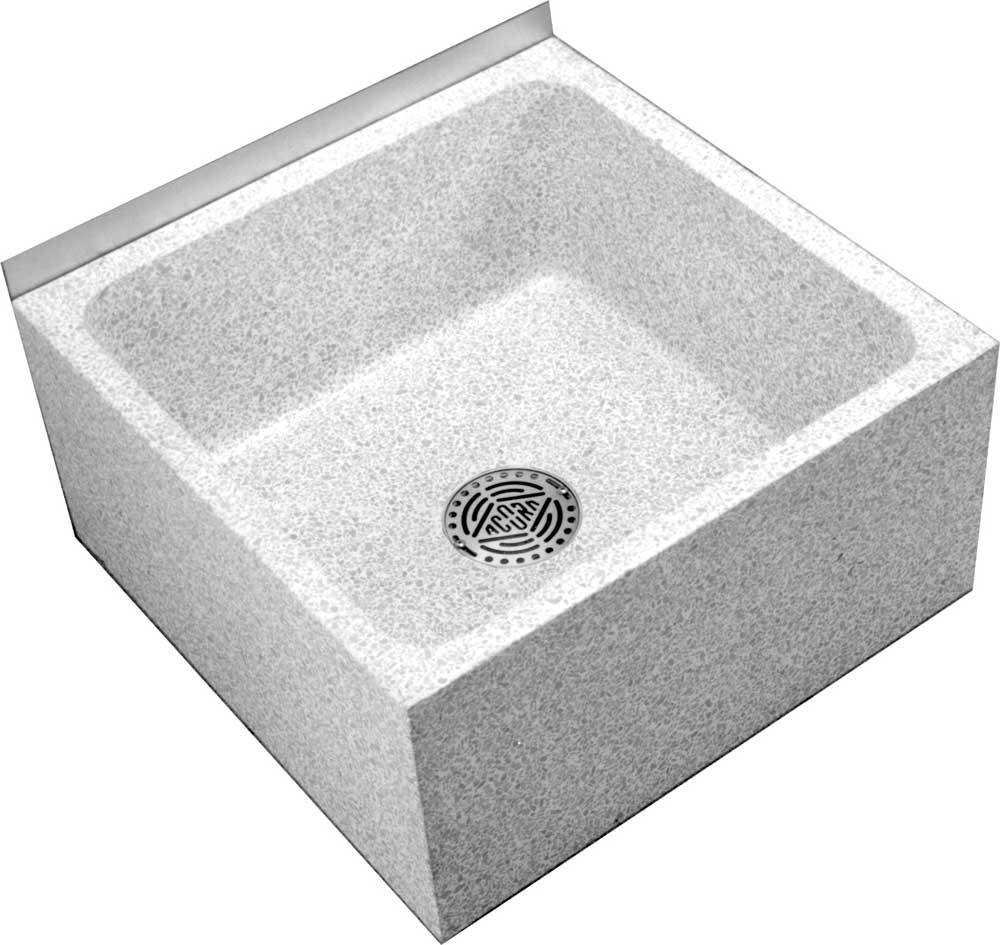 Countertop Washbasin Square Granite Contemporary Terrazzo