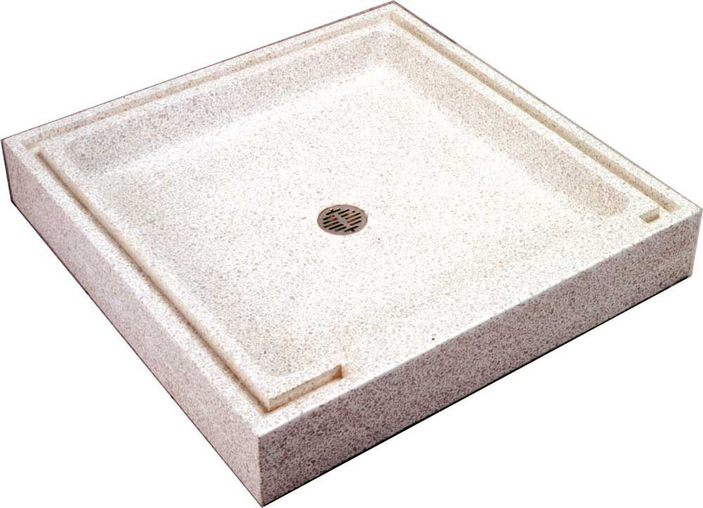 Square shower base SBIS36 Acorn recessed / natural stone
