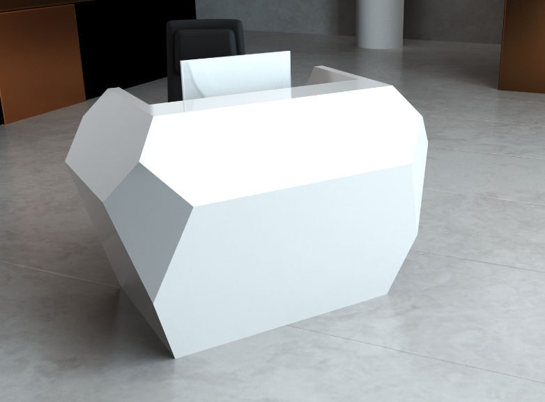 Metal Reception Desk N Compact Clarke Rendall S