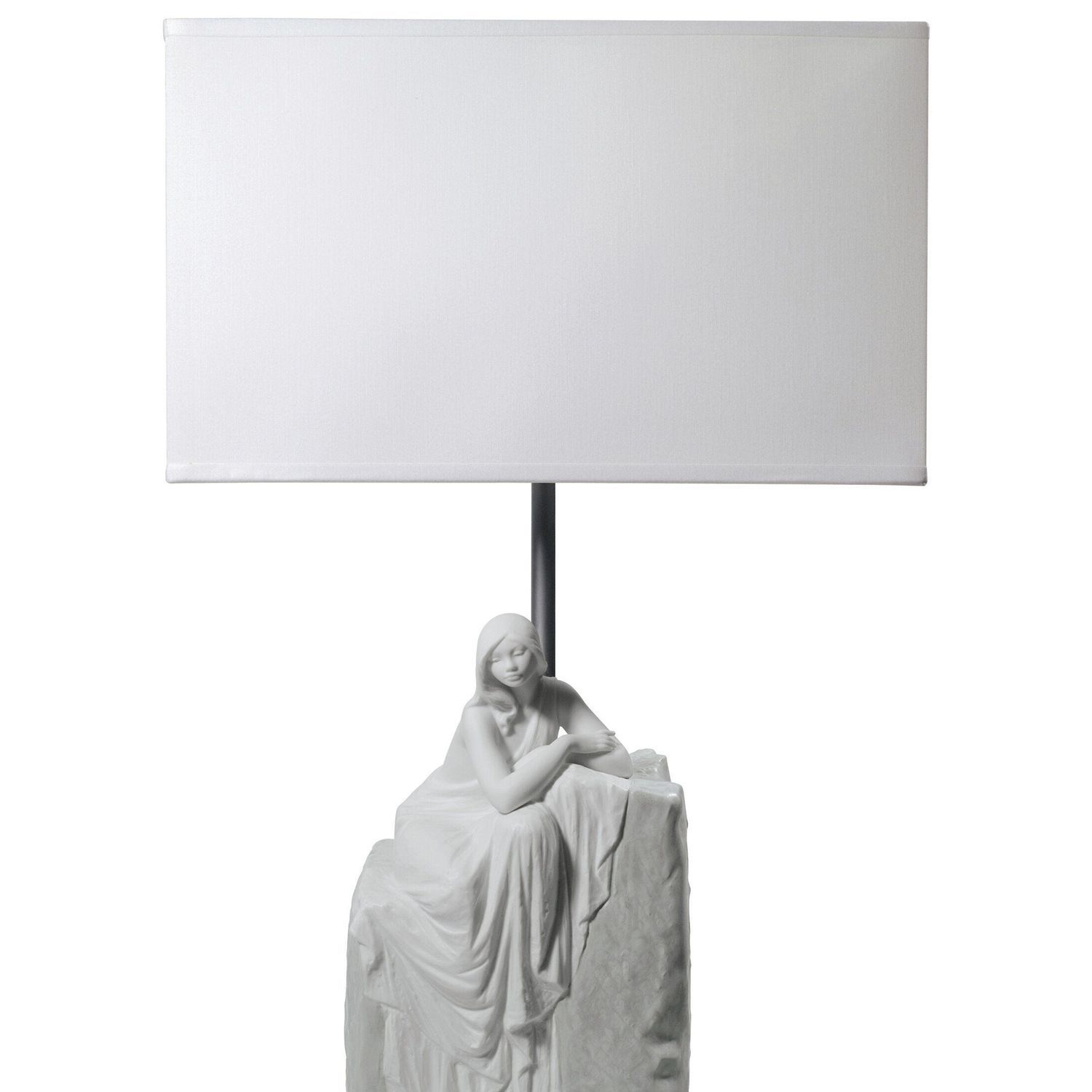 Table lamp - Meditating Woman - Lladró - porcelain / contemporary / corded