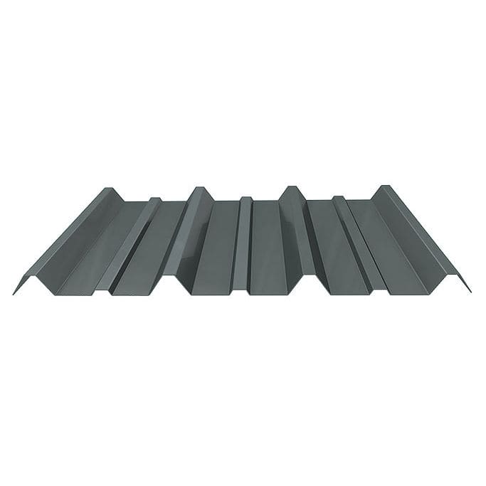 Pitched roofing panel - DELTA RIB - FABRAL - steel / metal look / slate ...