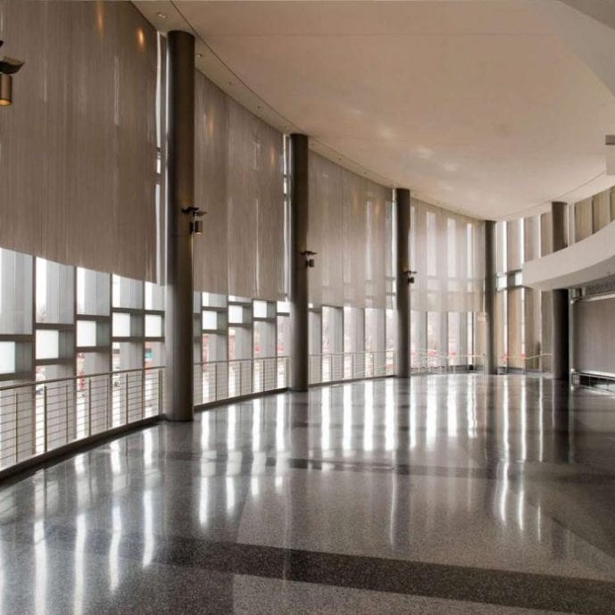 Metal fastening system CURTAIN Cambridge Architectural Mesh for