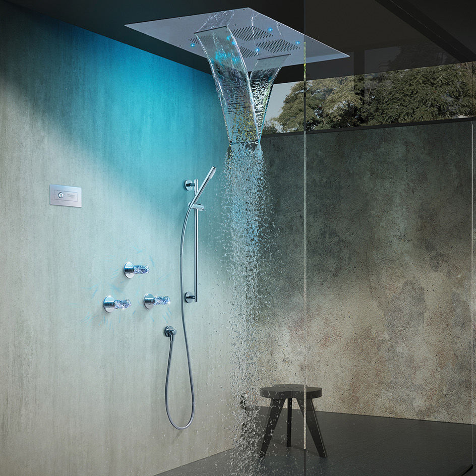 Recessed ceiling shower head 80 K703 Griferías Maier rectangular