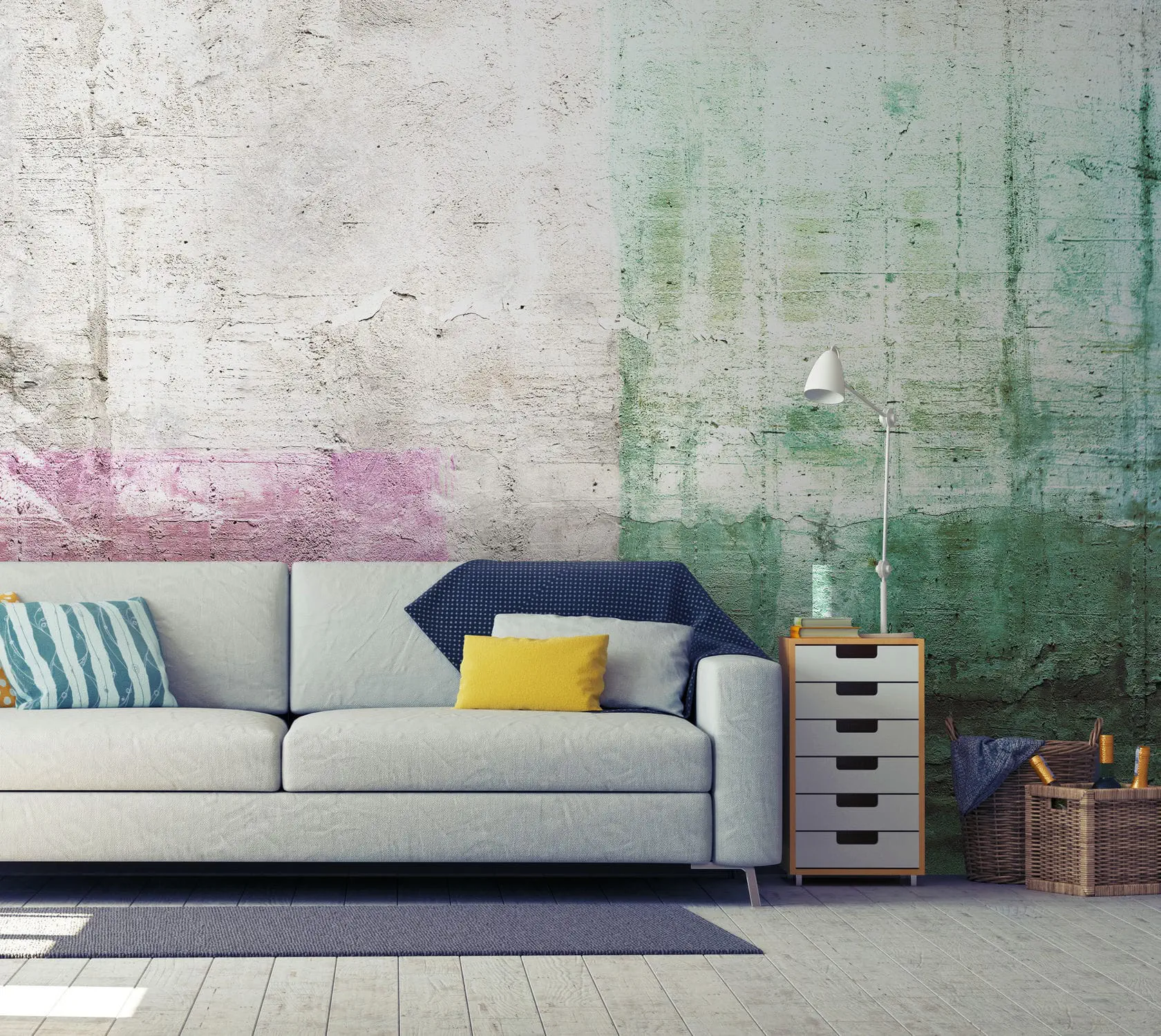 Industrial Style Wallpaper Bm183 In Creation Urban Motif Concrete Look