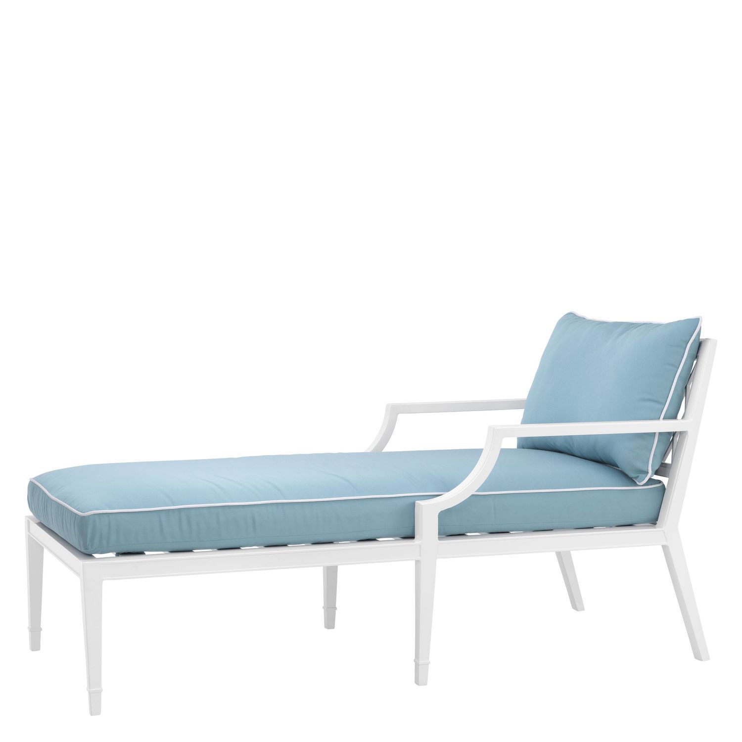 Contemporary Chaise Longue Fabric Outdoor Waterproof Vista Contemporary Chaise Longue Fabric