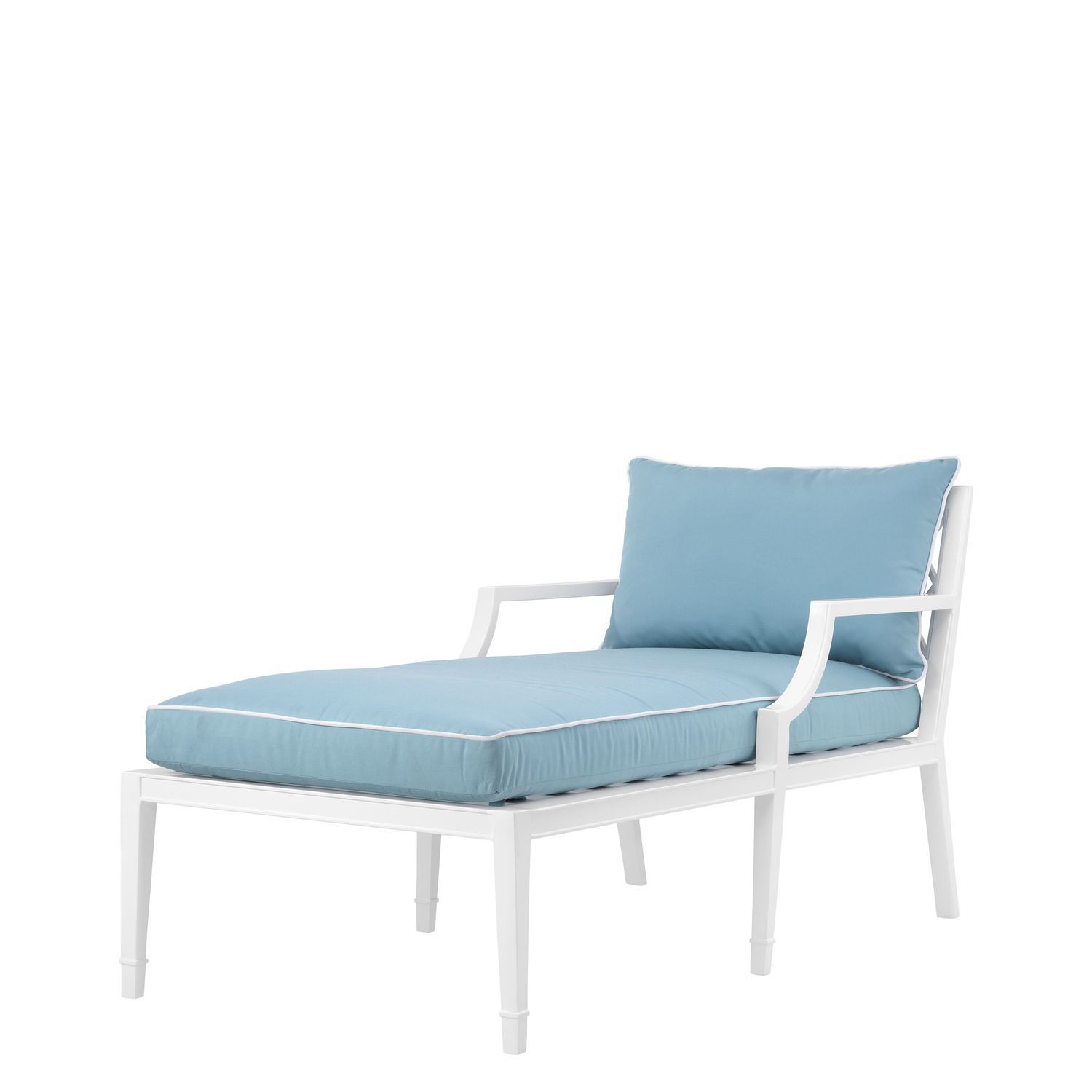 Contemporary Chaise Longue Fabric Outdoor Waterproof Vista Contemporary Chaise Longue Fabric