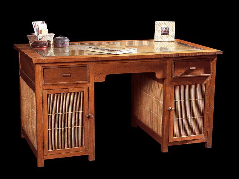 Multimedia Desk Teak Traditional Fta Rb Bur Matahati