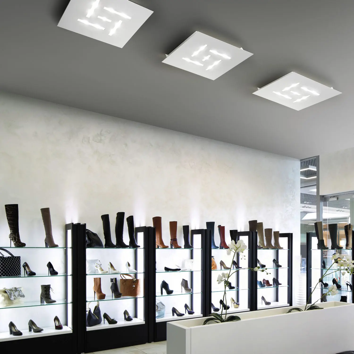 Contemporary Ceiling Light Pattern 2095 Pl 36 Braga F Lli S N C Rectangular Metal Led