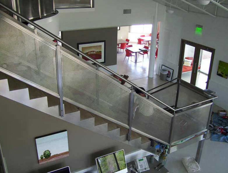 Metal Railing Perforated Sheet Metal Indoor For Stairs