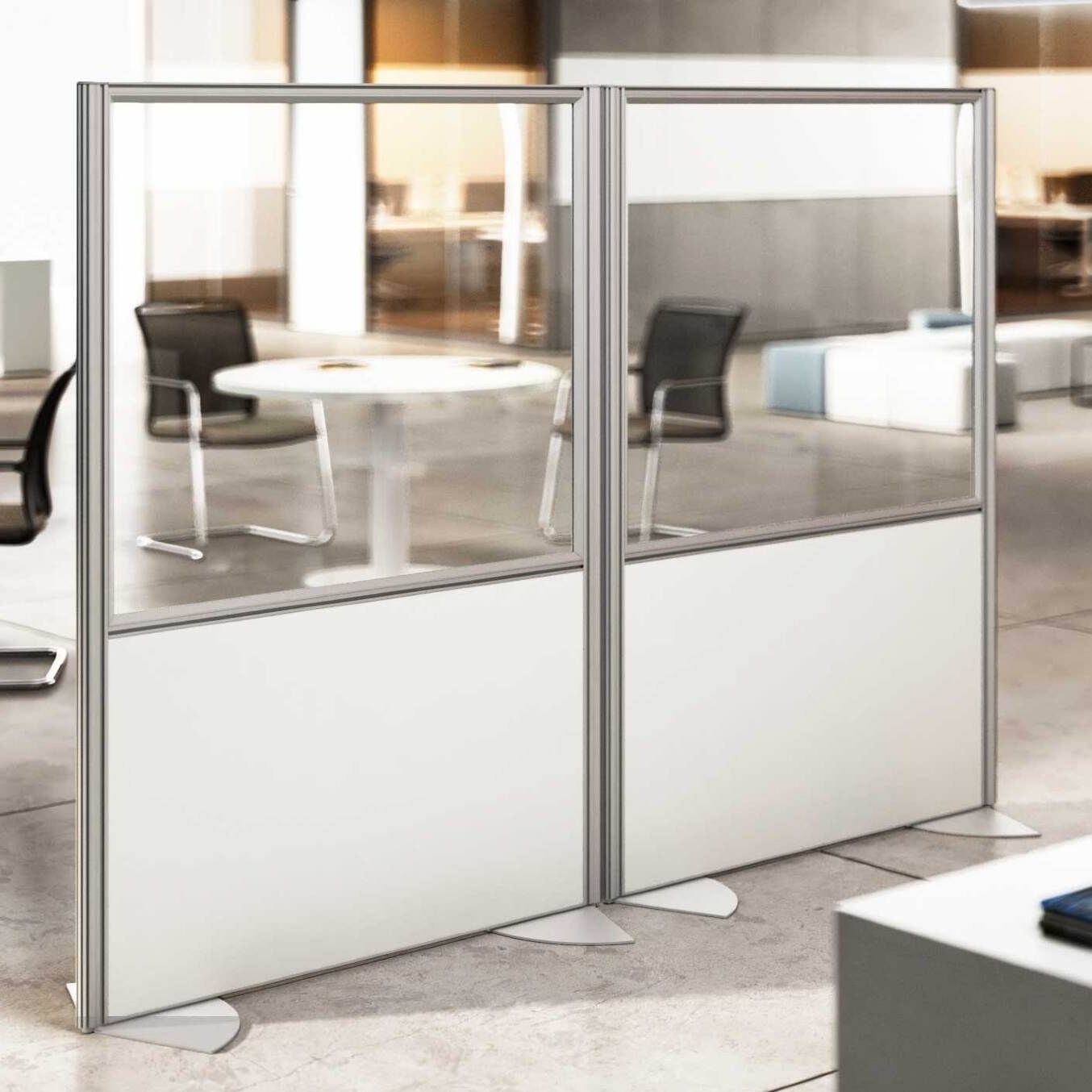 Desk mounted office divider - ANTI COVID 19 - Styloffice S.p.a. - floor ...