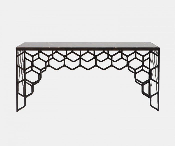 Contemporary coffee table POULA William Yeoward metal / rectangular